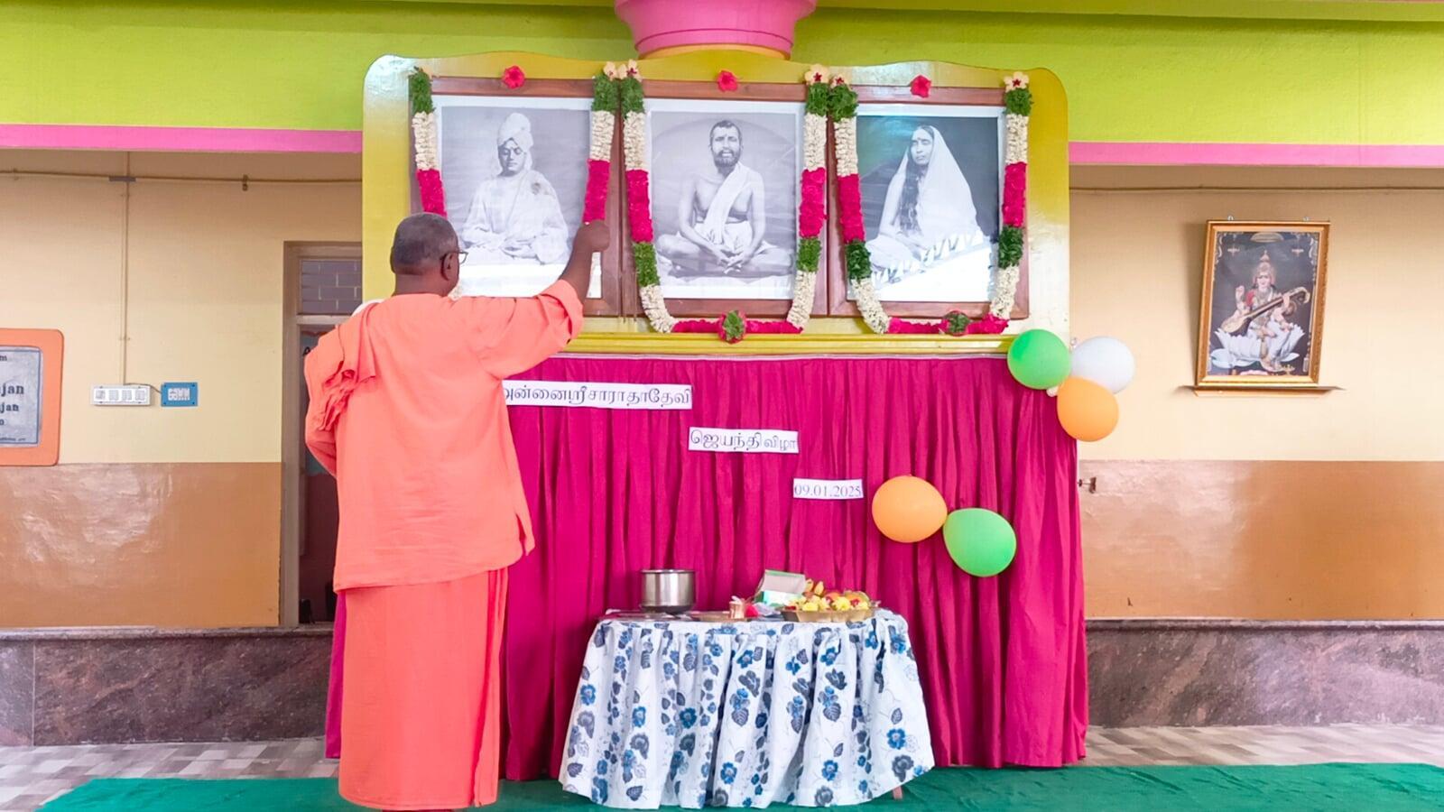 Holy Mother Jayanti at our School